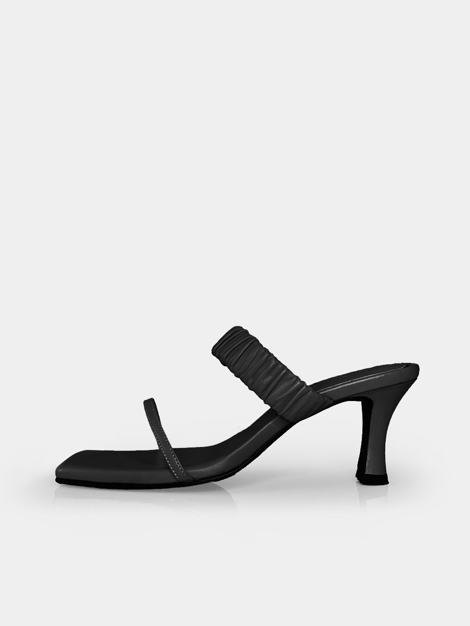 [Restock]  Mrc087 Shirring Sandal (Black)